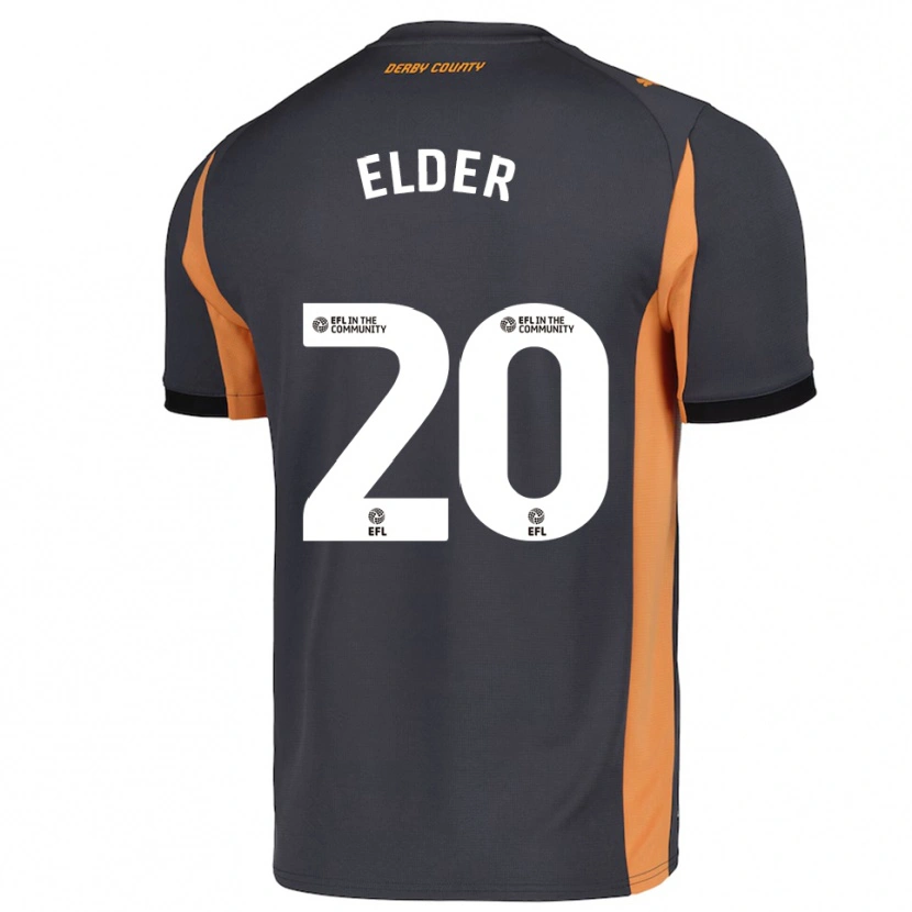 Danxen Herren Callum Elder #20 Grau Orange Schwarz Auswärtstrikot Trikot 2025/26 T-Shirt Schweiz