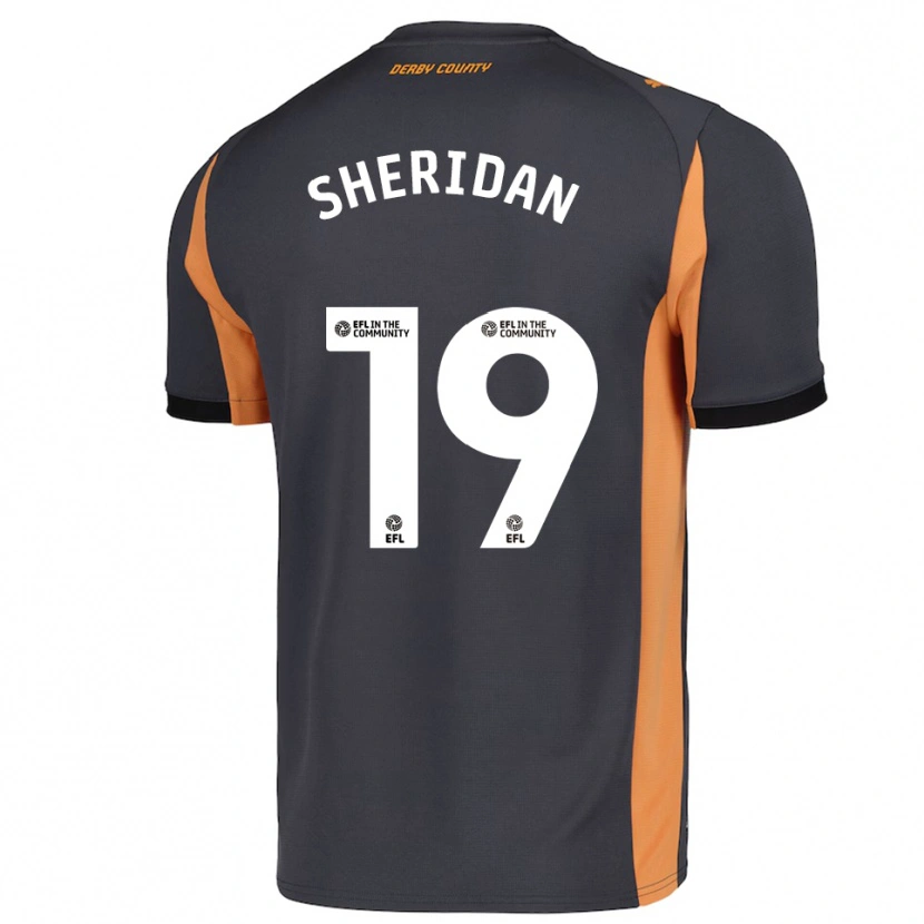 Danxen Herren Isabel Sheridan #19 Grau Orange Schwarz Auswärtstrikot Trikot 2025/26 T-Shirt Schweiz