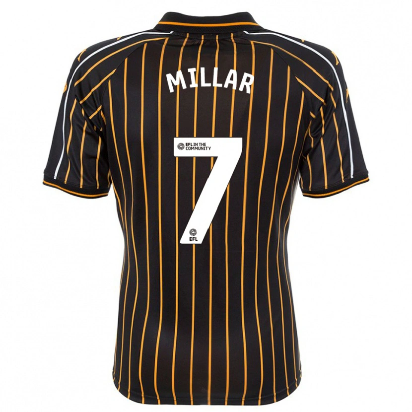Danxen Herren Liam Millar #7 Weiß Schwarz Auswärtstrikot Trikot 2025/26 T-Shirt Schweiz
