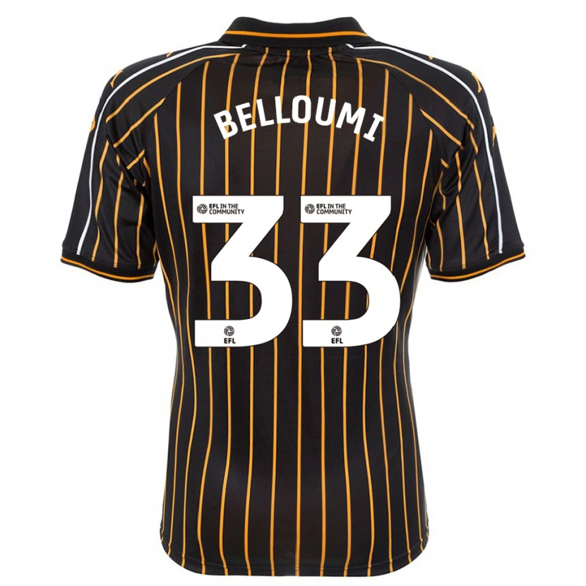 Danxen Herren Mohamed Belloumi #33 Weiß Schwarz Auswärtstrikot Trikot 2025/26 T-Shirt Schweiz