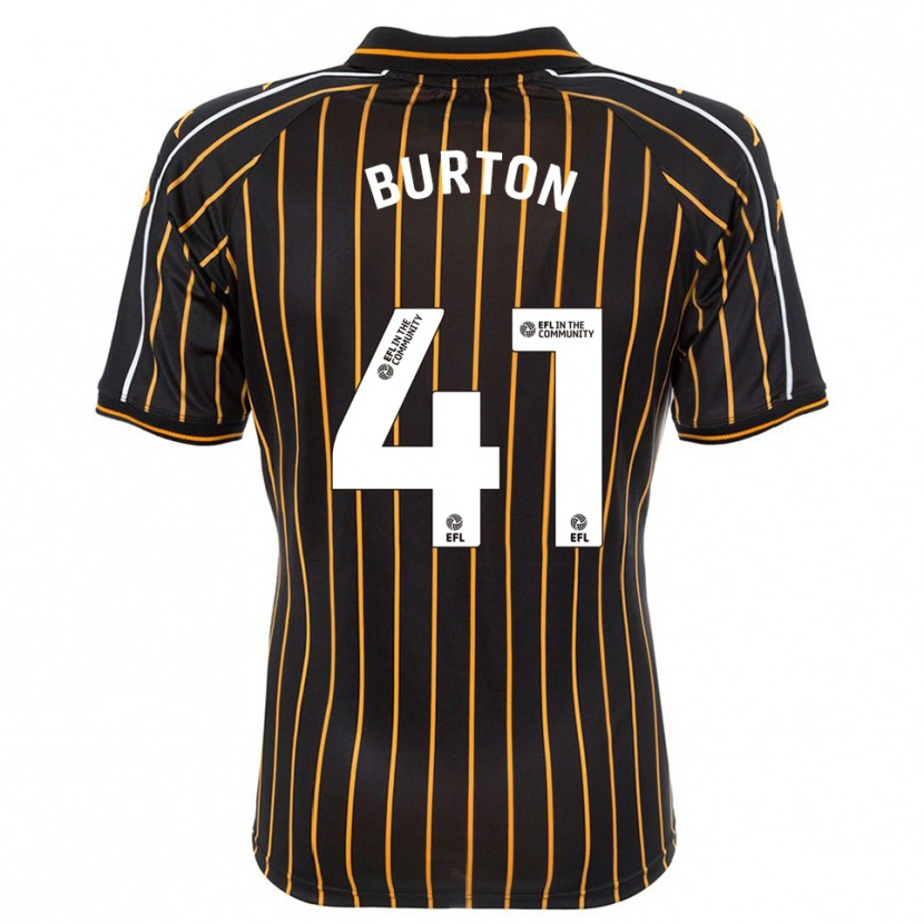 Danxen Herren Jess Burton #41 Weiß Schwarz Auswärtstrikot Trikot 2025/26 T-Shirt Schweiz