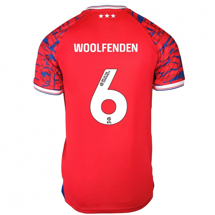 Danxen Herren Luke Woolfenden #6 Rot Blau Auswärtstrikot Trikot 2025/26 T-Shirt Schweiz