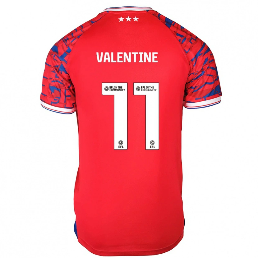 Danxen Herren Nico Valentine #11 Rot Blau Auswärtstrikot Trikot 2025/26 T-Shirt Schweiz