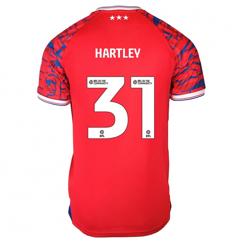 Danxen Herren Laura Hartley #31 Rot Blau Auswärtstrikot Trikot 2025/26 T-Shirt Schweiz