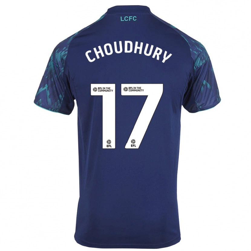 Danxen Herren Hamza Choudhury #17 Marinegrün Weiß Auswärtstrikot Trikot 2025/26 T-Shirt Schweiz