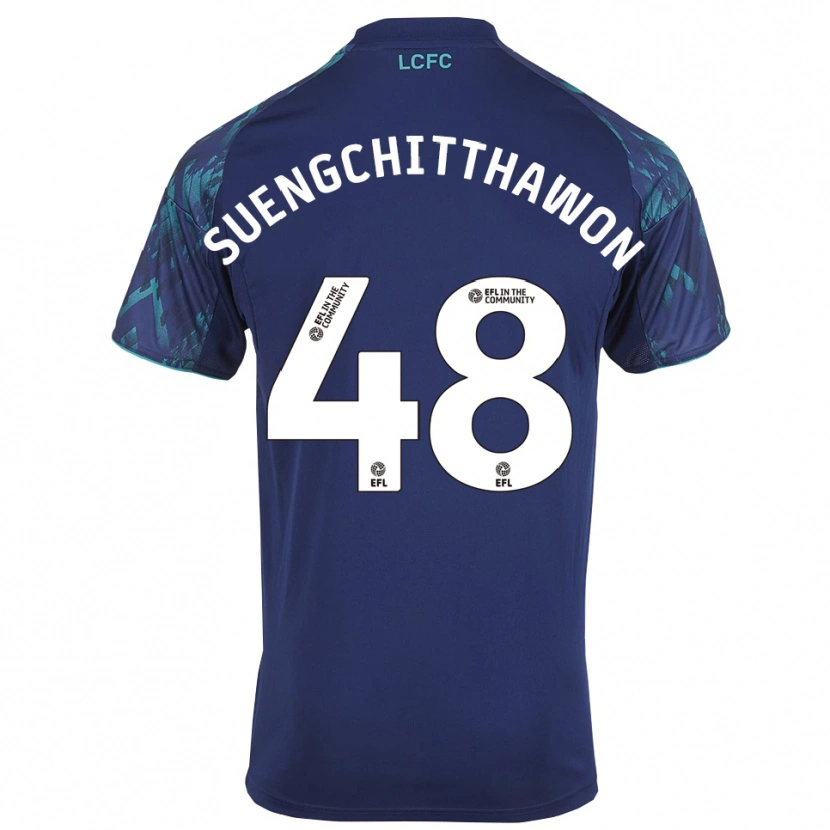 Danxen Herren Thanawat Suengchitthawon #48 Marinegrün Weiß Auswärtstrikot Trikot 2025/26 T-Shirt Schweiz