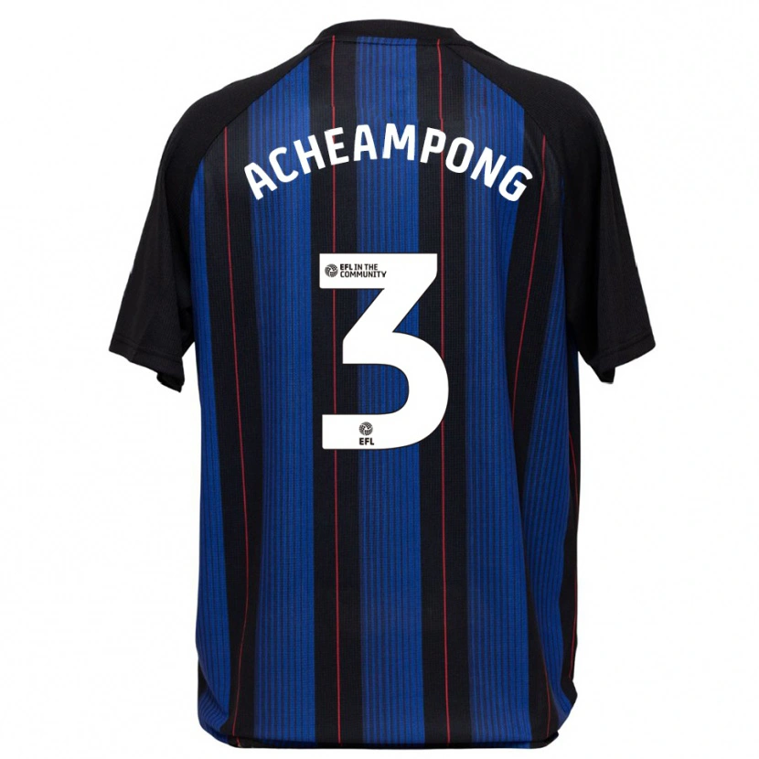 Danxen Herren Prince Acheampong #3 Blau Schwarz Auswärtstrikot Trikot 2025/26 T-Shirt Schweiz