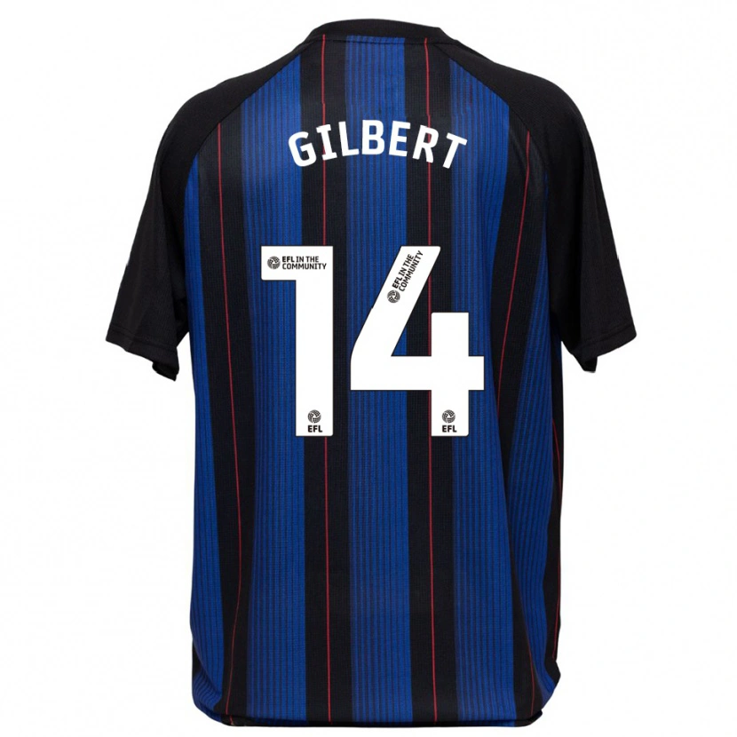 Danxen Herren Alex Gilbert #14 Blau Schwarz Auswärtstrikot Trikot 2025/26 T-Shirt Schweiz