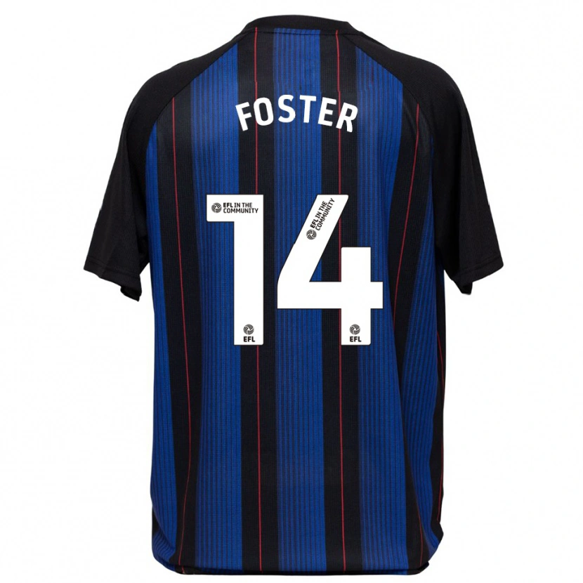 Danxen Herren Emma Foster #14 Blau Schwarz Auswärtstrikot Trikot 2025/26 T-Shirt Schweiz