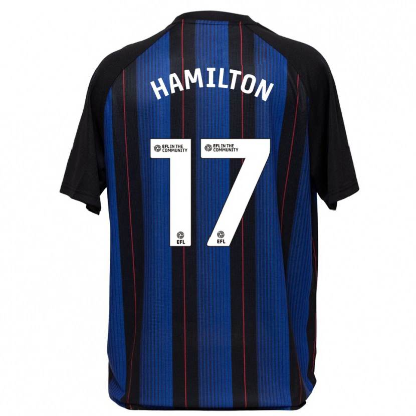 Danxen Herren Micah Hamilton #17 Blau Schwarz Auswärtstrikot Trikot 2025/26 T-Shirt Schweiz