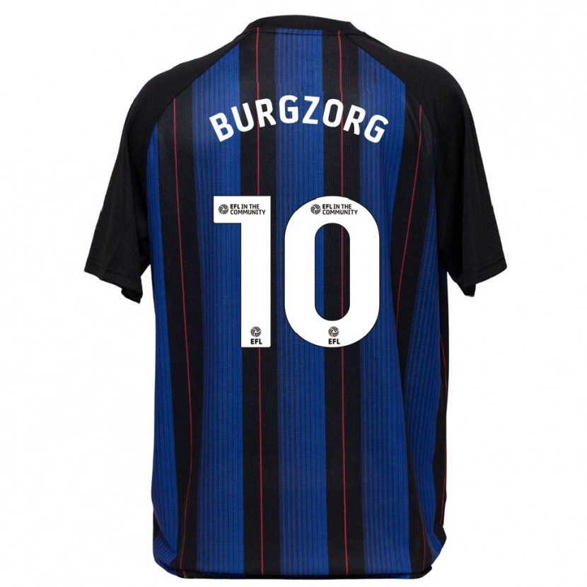 Danxen Herren Delano Burgzorg #10 Blau Schwarz Auswärtstrikot Trikot 2025/26 T-Shirt Schweiz