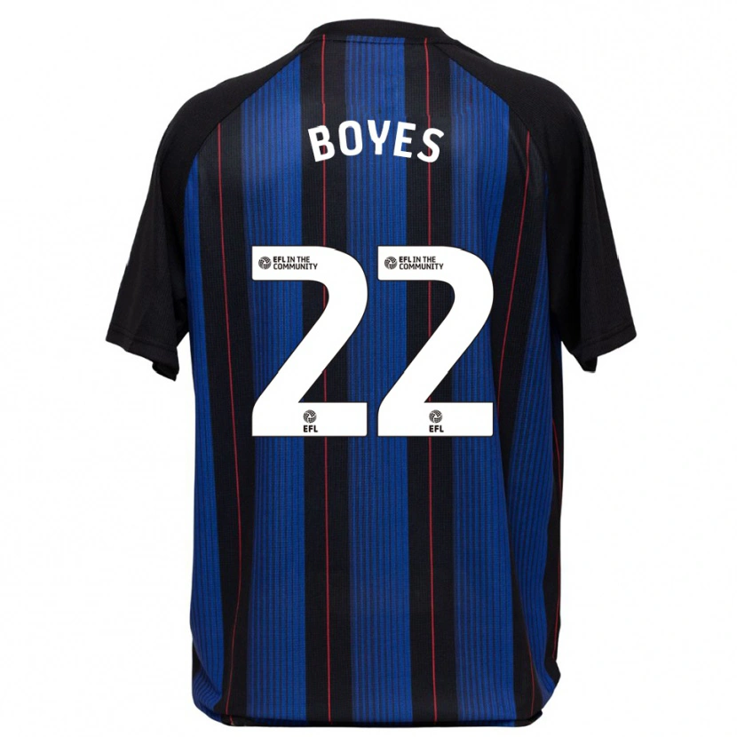 Danxen Herren Grace Boyes #22 Blau Schwarz Auswärtstrikot Trikot 2025/26 T-Shirt Schweiz