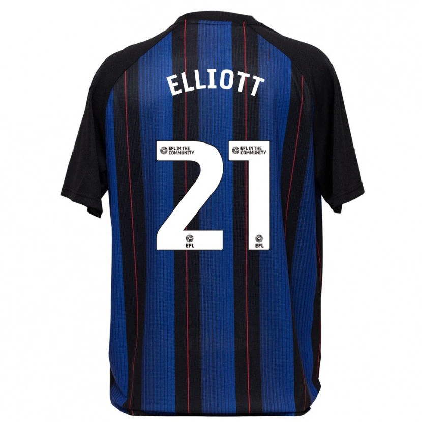 Danxen Herren Felix Elliott #21 Blau Schwarz Auswärtstrikot Trikot 2025/26 T-Shirt Schweiz