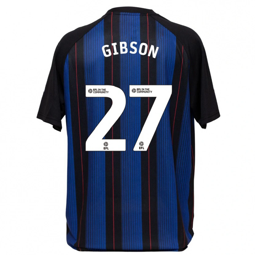 Danxen Herren Georgia Gibson #27 Blau Schwarz Auswärtstrikot Trikot 2025/26 T-Shirt Schweiz