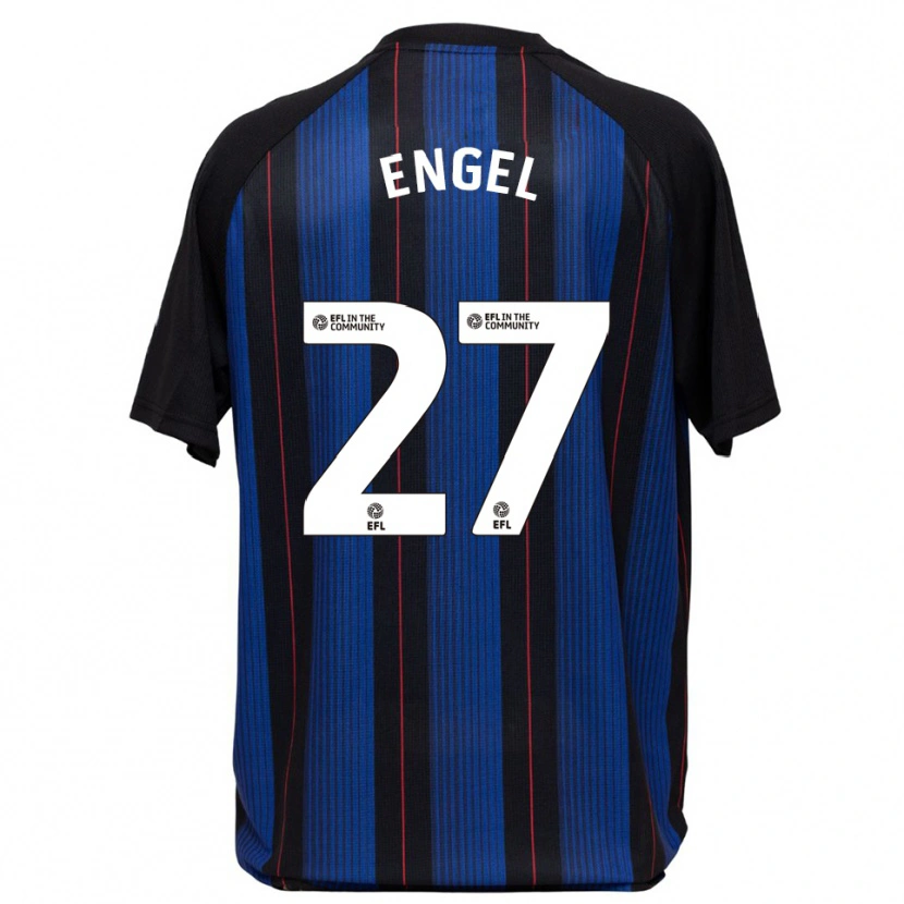 Danxen Herren Lukas Engel #27 Blau Schwarz Auswärtstrikot Trikot 2025/26 T-Shirt Schweiz