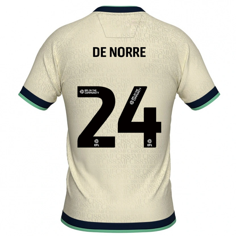 Danxen Herren Casper De Norre #24 Champagner Marine Auswärtstrikot Trikot 2025/26 T-Shirt Schweiz