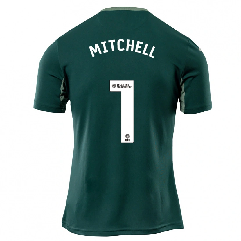 Danxen Herren Rylee Mitchell #1 Grün Weiß Lila Auswärtstrikot Trikot 2025/26 T-Shirt Schweiz