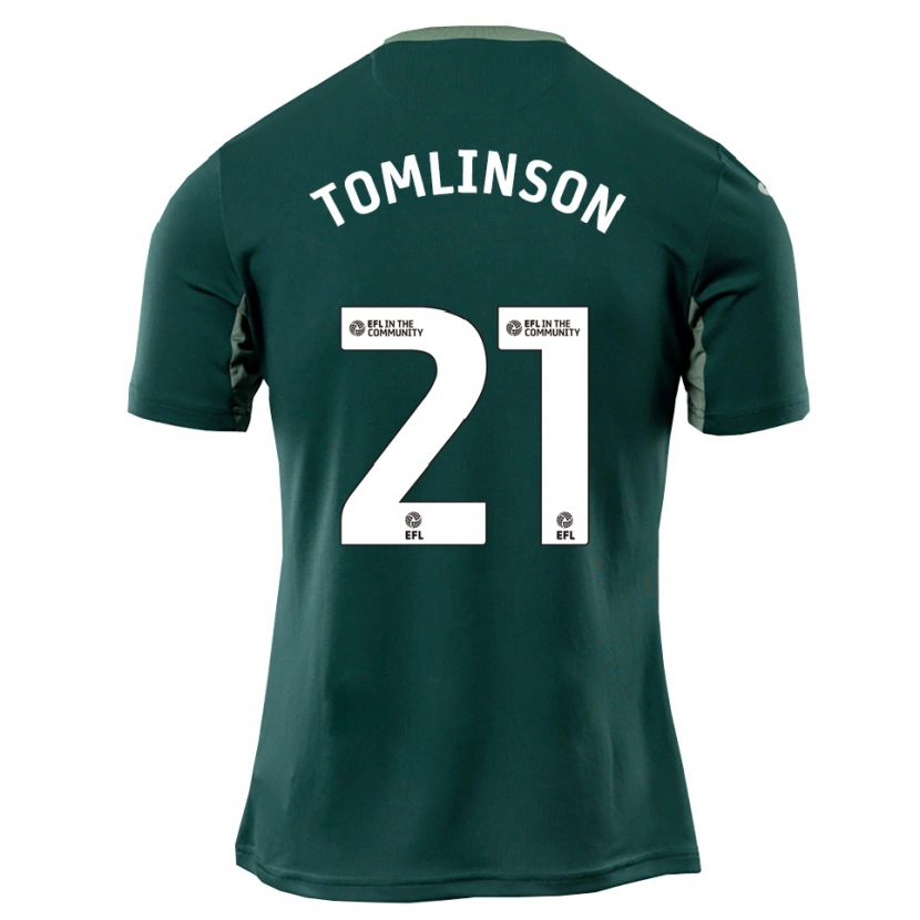Danxen Herren Lauren Tomlinson #21 Grün Weiß Lila Auswärtstrikot Trikot 2025/26 T-Shirt Schweiz
