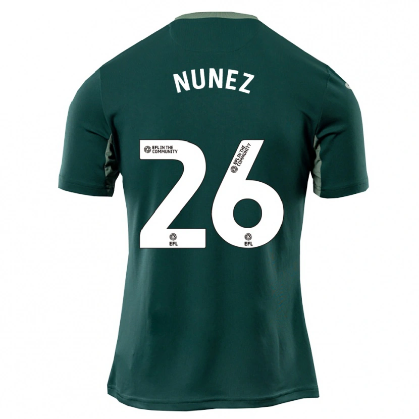 Danxen Herren Marcelino Núñez #26 Grün Weiß Lila Auswärtstrikot Trikot 2025/26 T-Shirt Schweiz