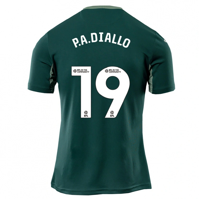 Danxen Herren Papa Amadou Diallo #19 Grün Weiß Lila Auswärtstrikot Trikot 2025/26 T-Shirt Schweiz