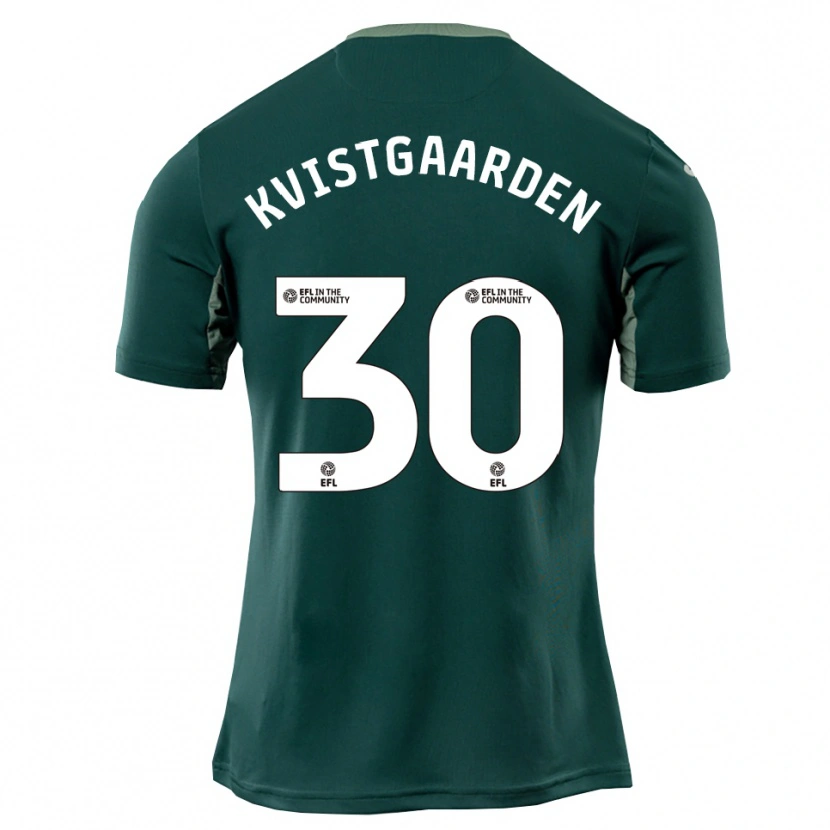 Danxen Herren Mathias Kvistgaarden #30 Grün Weiß Lila Auswärtstrikot Trikot 2025/26 T-Shirt Schweiz