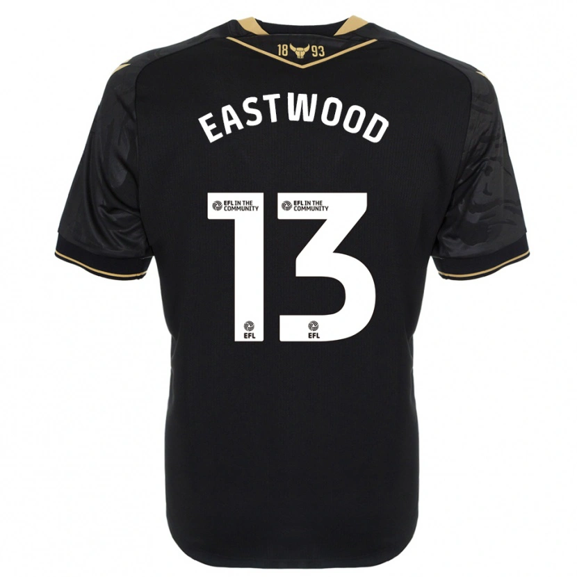 Danxen Herren Simon Eastwood #13 Schwarz Gold Auswärtstrikot Trikot 2025/26 T-Shirt Schweiz