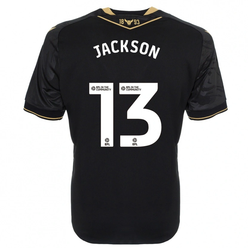 Danxen Herren Will Jackson #13 Schwarz Gold Auswärtstrikot Trikot 2025/26 T-Shirt Schweiz