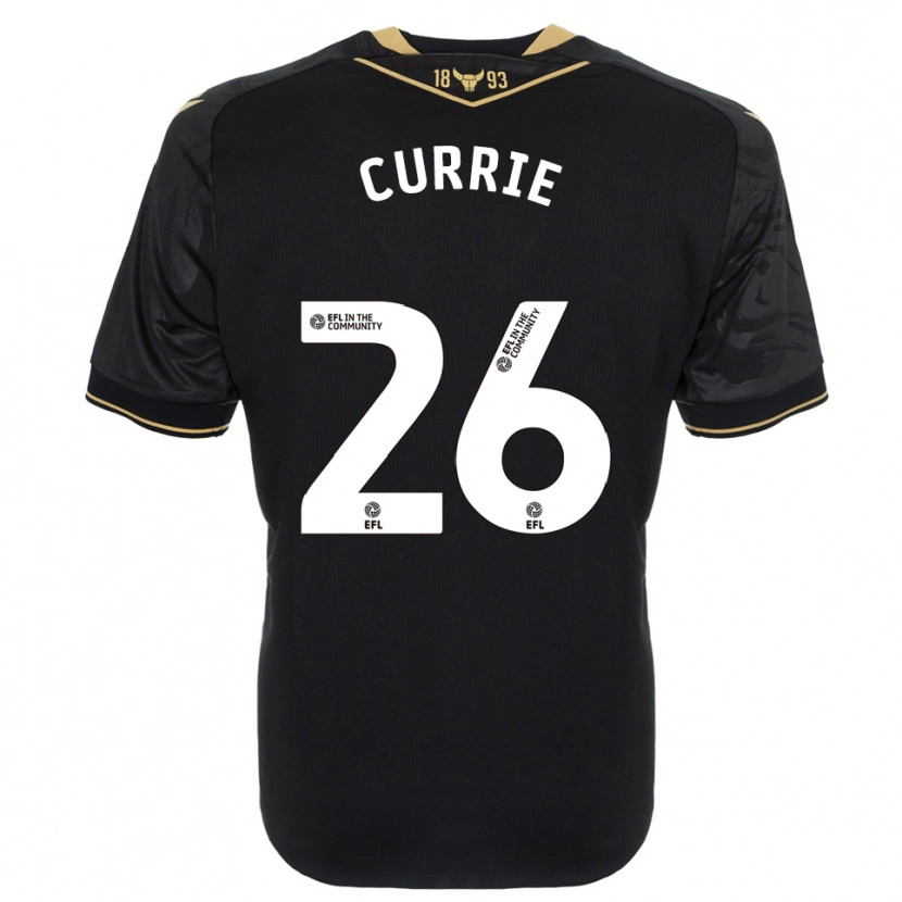 Danxen Herren Jack Currie #26 Schwarz Gold Auswärtstrikot Trikot 2025/26 T-Shirt Schweiz