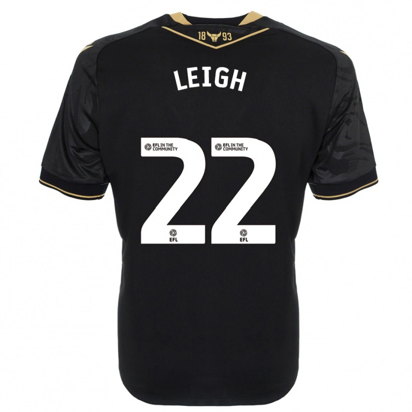 Danxen Herren Greg Leigh #22 Schwarz Gold Auswärtstrikot Trikot 2025/26 T-Shirt Schweiz