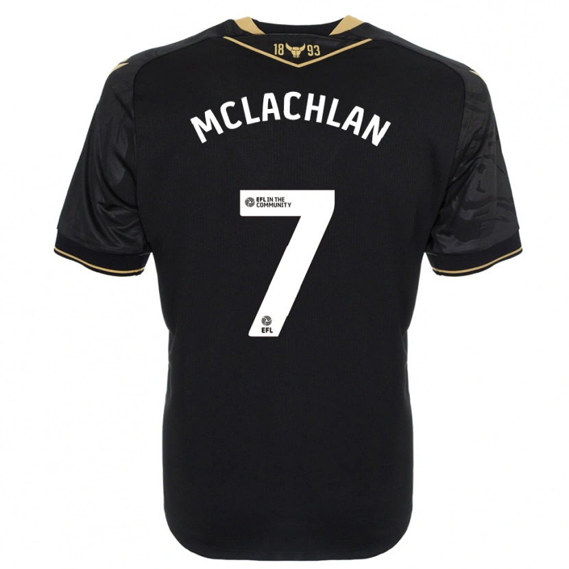 Danxen Herren Daisy Mclachlan #7 Schwarz Gold Auswärtstrikot Trikot 2025/26 T-Shirt Schweiz