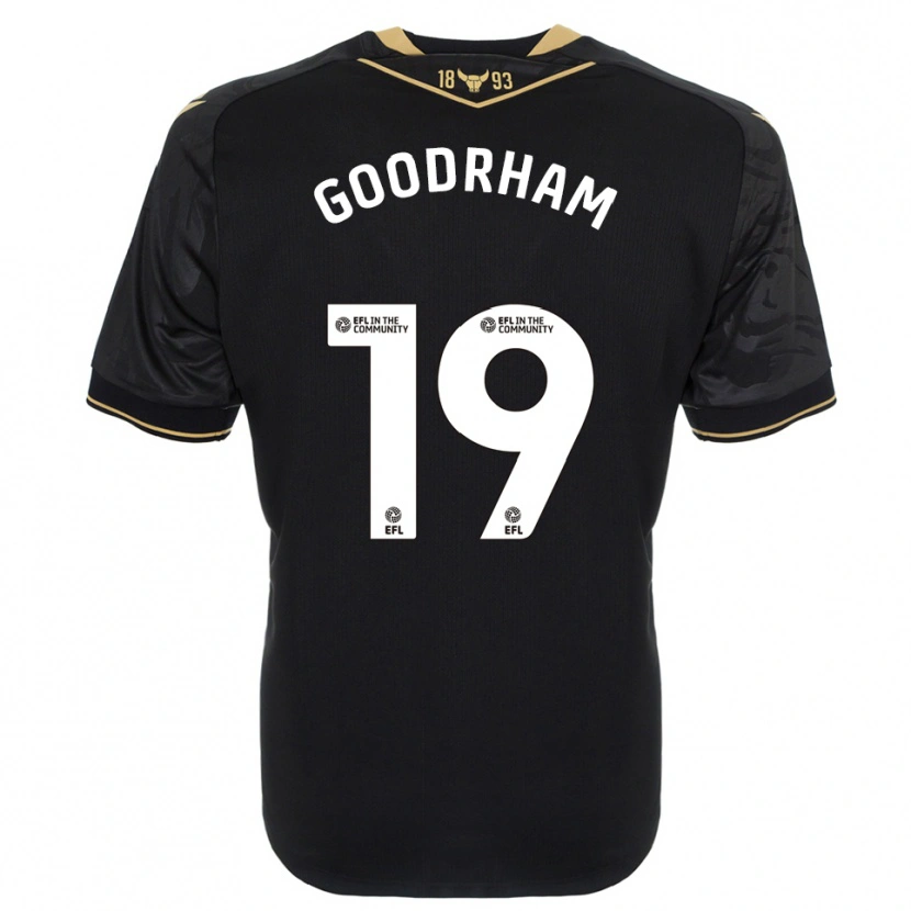 Danxen Herren Tyler Goodrham #19 Schwarz Gold Auswärtstrikot Trikot 2025/26 T-Shirt Schweiz