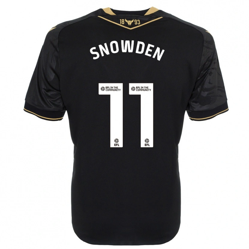 Danxen Herren Leo Snowden #11 Schwarz Gold Auswärtstrikot Trikot 2025/26 T-Shirt Schweiz
