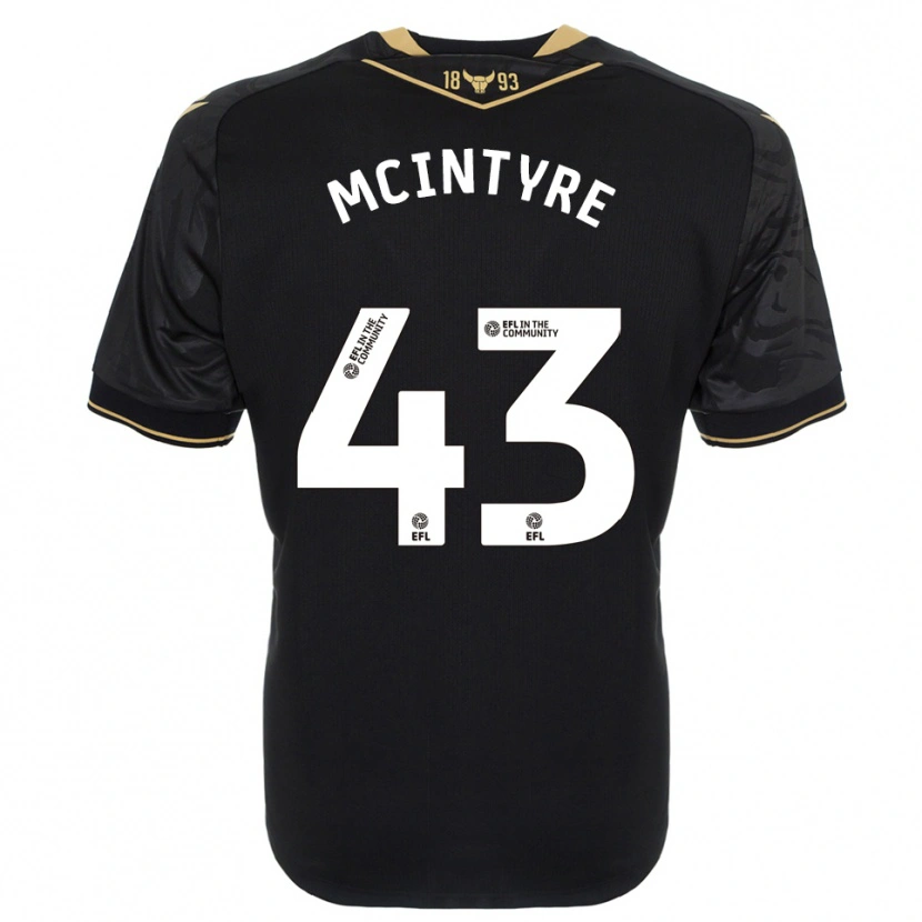 Danxen Herren Richard Mcintyre #43 Schwarz Gold Auswärtstrikot Trikot 2025/26 T-Shirt Schweiz