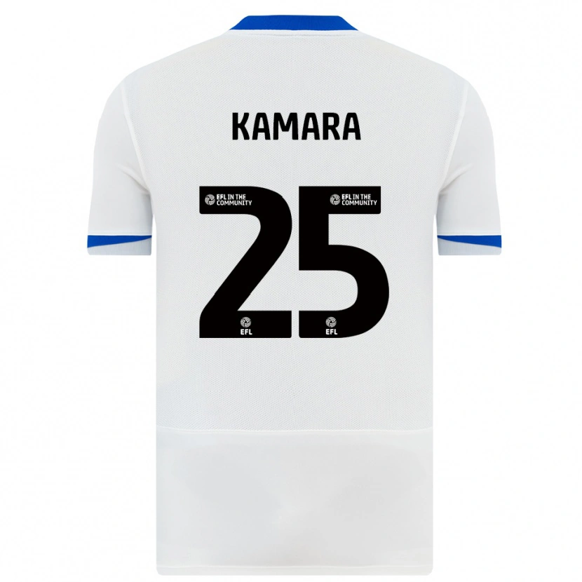 Danxen Herren Abdoulaye Kamara #25 Weiß Schwarz Auswärtstrikot Trikot 2025/26 T-Shirt Schweiz