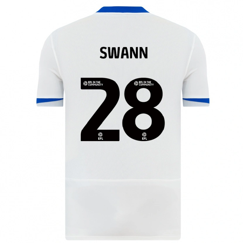 Danxen Herren Reuben Swann #28 Weiß Schwarz Auswärtstrikot Trikot 2025/26 T-Shirt Schweiz