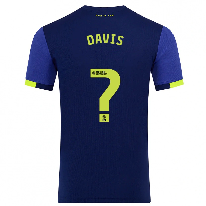 Danxen Herren Tommy Davis #0 Marine Gelb Auswärtstrikot Trikot 2025/26 T-Shirt Schweiz