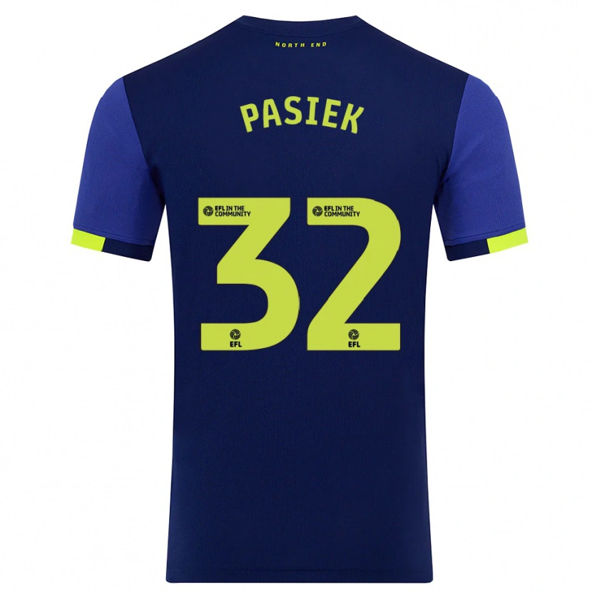 Danxen Herren Kacper Pasiek #32 Marine Gelb Auswärtstrikot Trikot 2025/26 T-Shirt Schweiz