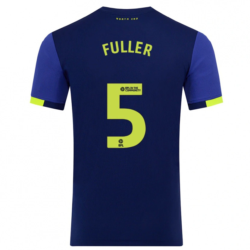 Danxen Herren Olivia Fuller #5 Marine Gelb Auswärtstrikot Trikot 2025/26 T-Shirt Schweiz