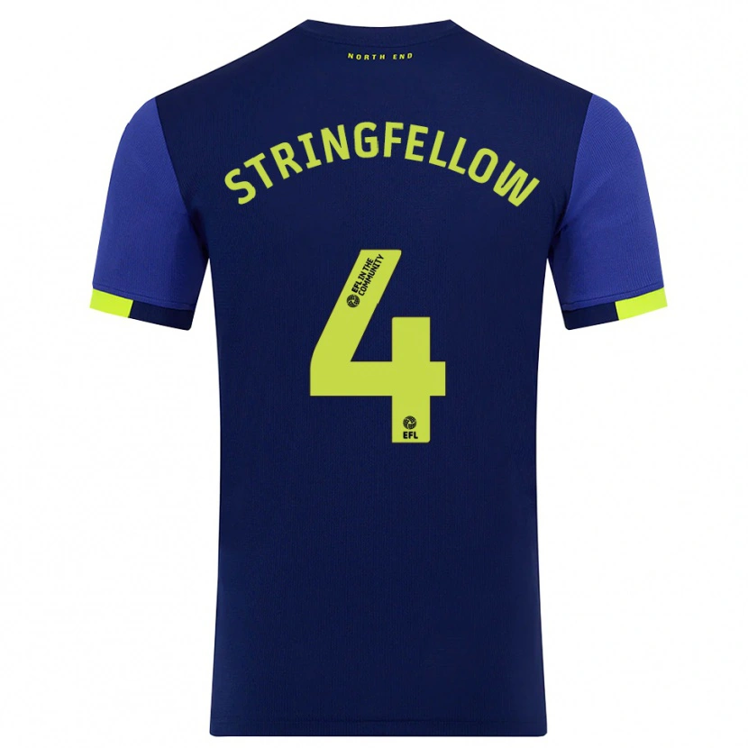 Danxen Herren Harry Stringfellow #4 Marine Gelb Auswärtstrikot Trikot 2025/26 T-Shirt Schweiz