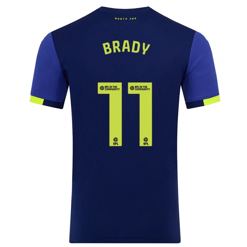 Danxen Herren Robbie Brady #11 Marine Gelb Auswärtstrikot Trikot 2025/26 T-Shirt Schweiz