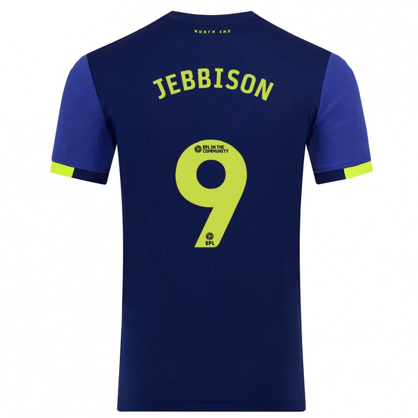 Danxen Herren Daniel Jebbison #9 Marine Gelb Auswärtstrikot Trikot 2025/26 T-Shirt Schweiz