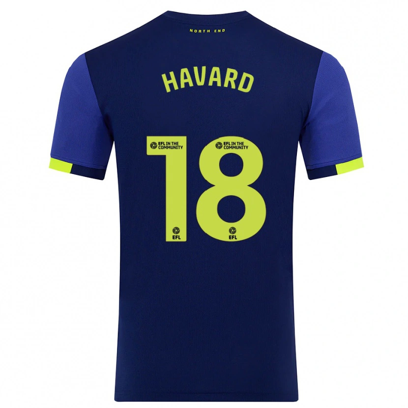 Danxen Herren Callum Havard #18 Marine Gelb Auswärtstrikot Trikot 2025/26 T-Shirt Schweiz
