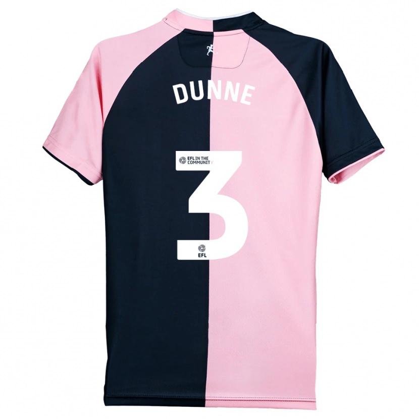 Danxen Herren Jimmy Dunne #3 Pink Schwarz Auswärtstrikot Trikot 2025/26 T-Shirt Schweiz