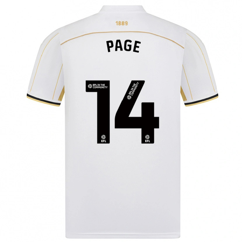 Danxen Herren Olivia Jane Page #14 Weiß Gold Auswärtstrikot Trikot 2025/26 T-Shirt Schweiz