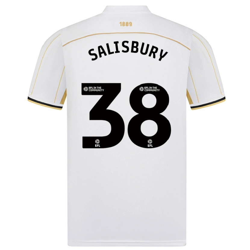 Danxen Herren Chloe Salisbury #38 Weiß Gold Auswärtstrikot Trikot 2025/26 T-Shirt Schweiz