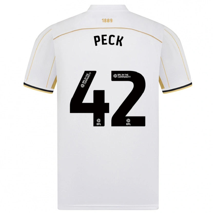 Danxen Herren Sydie Peck #42 Weiß Gold Auswärtstrikot Trikot 2025/26 T-Shirt Schweiz
