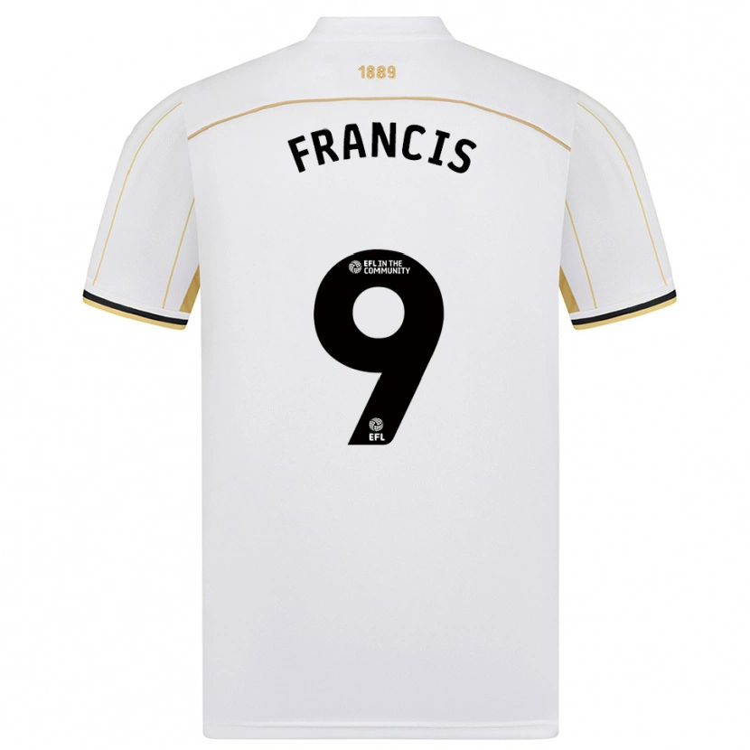 Danxen Herren Marshall Francis #9 Weiß Gold Auswärtstrikot Trikot 2025/26 T-Shirt Schweiz