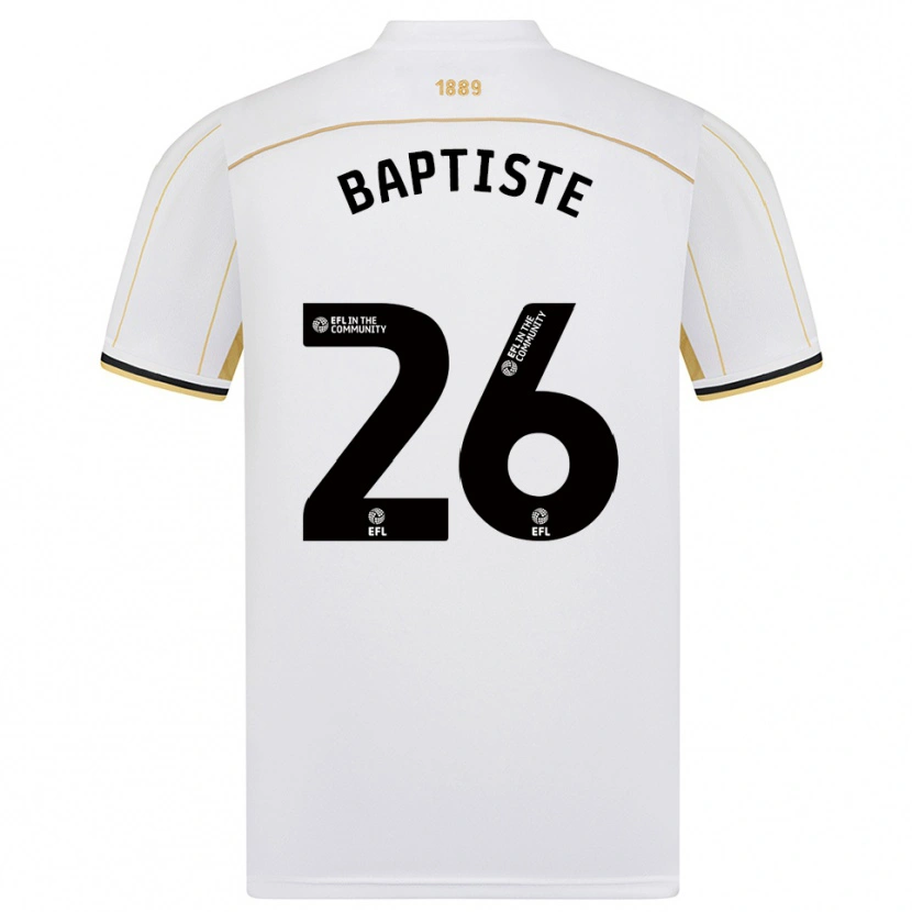Danxen Herren Jamal Baptiste #26 Weiß Gold Auswärtstrikot Trikot 2025/26 T-Shirt Schweiz