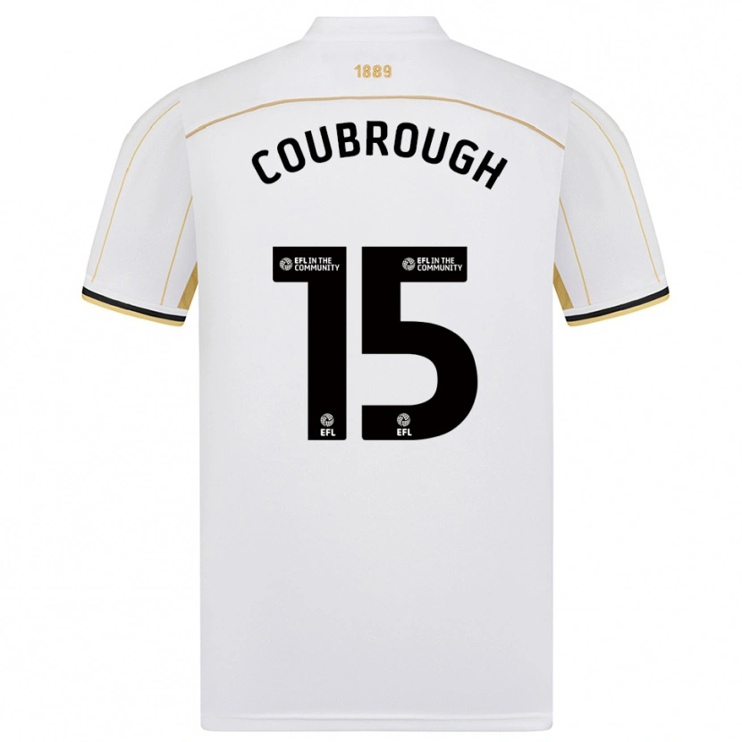 Danxen Herren Arlo Coubrough #15 Weiß Gold Auswärtstrikot Trikot 2025/26 T-Shirt Schweiz