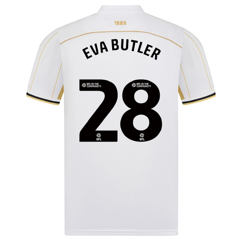 Danxen Herren Eva Butler #28 Weiß Gold Auswärtstrikot Trikot 2025/26 T-Shirt Schweiz